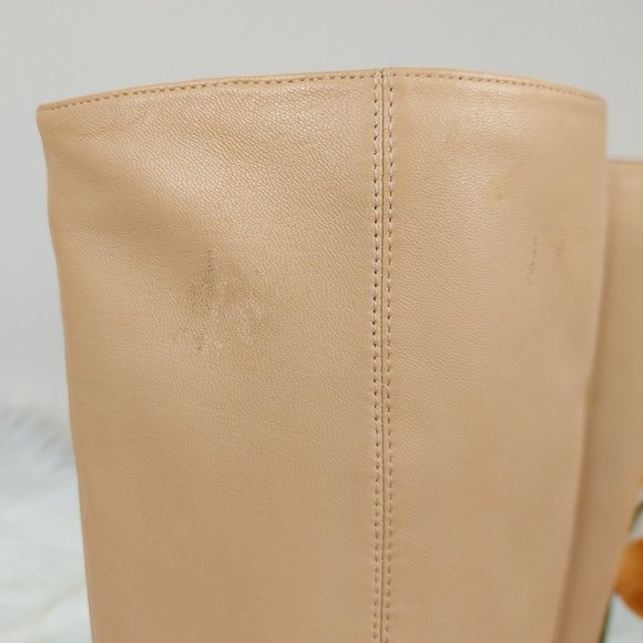 Vince Marlow Smooth Leather Tall Wedge Boots - Picture 5 of 12